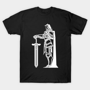 Cartoon White Knight T-Shirt